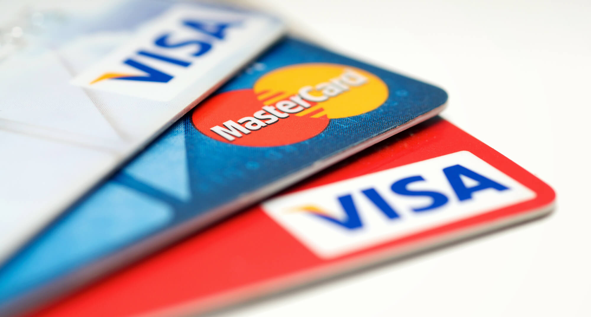 VISA, Mastercard and Union pay credit cards